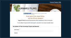 Desktop Screenshot of ajanakufilms.com